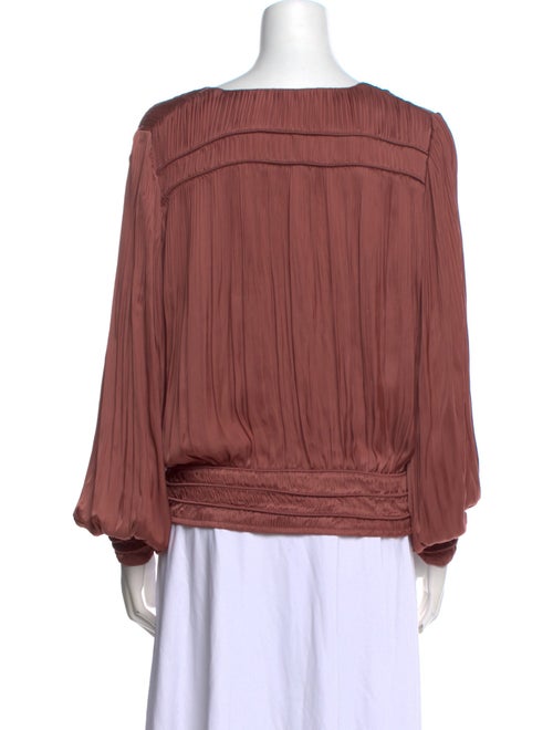 FRAME V-Neck Long Sleeve Blouse