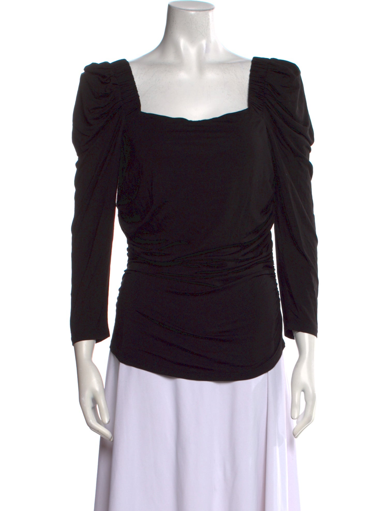 FRAME Square Neckline Three-Quarter Sleeve Blouse w/ Tags