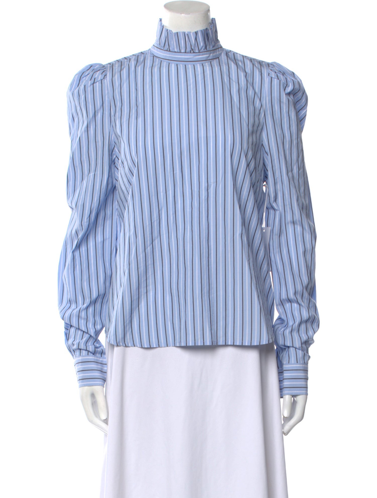 FRAME Striped Turtleneck Blouse w/ Tags
