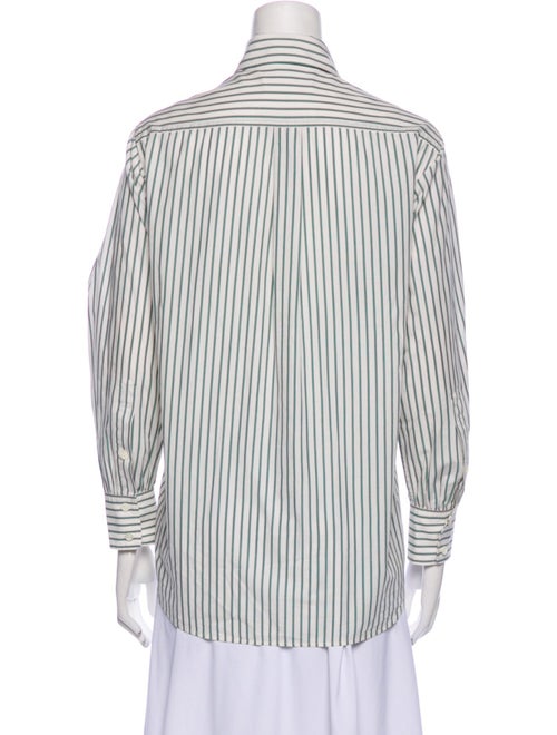 FRAME Striped Long Sleeve Button-Up Top