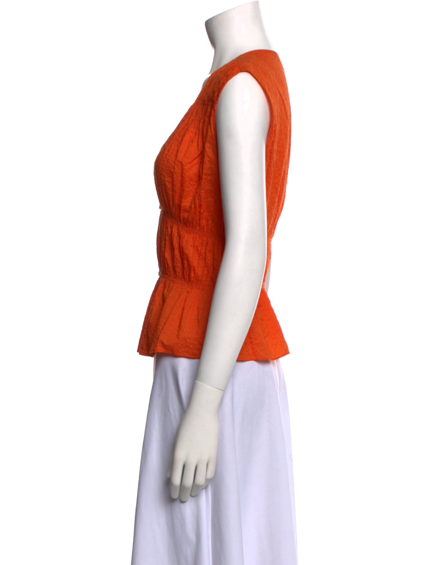 FRAME V-Neck Short Sleeve Crop Top