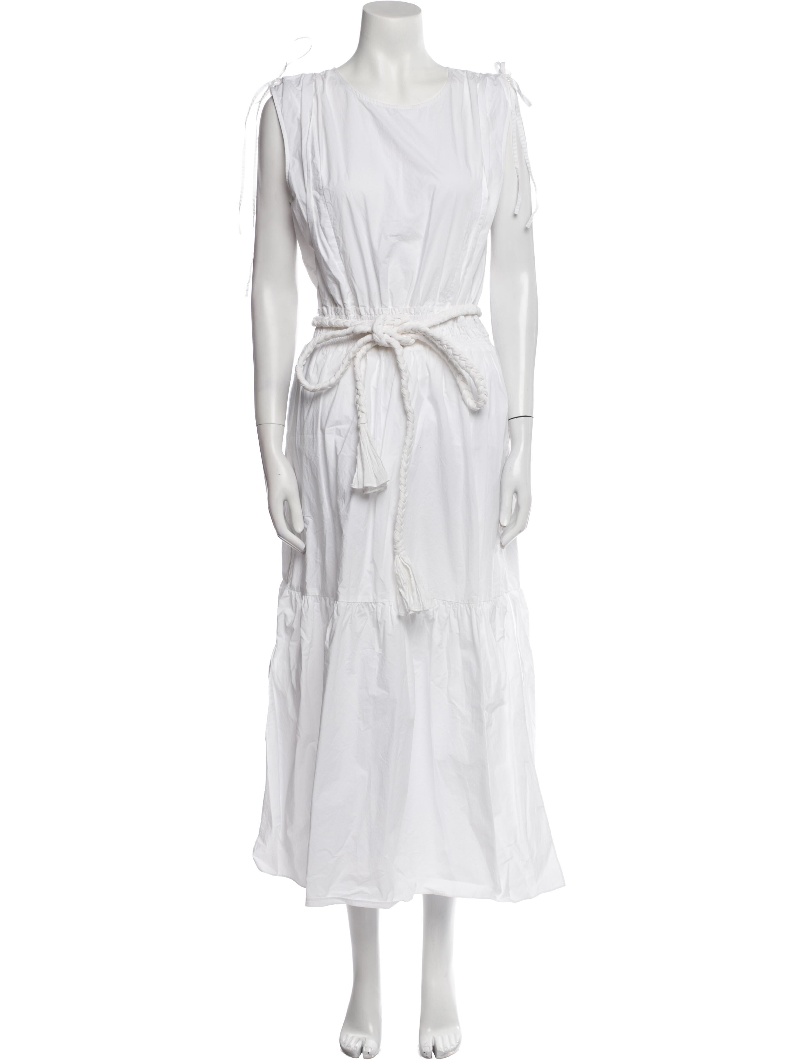 FRAME Scoop Neck Long Dress