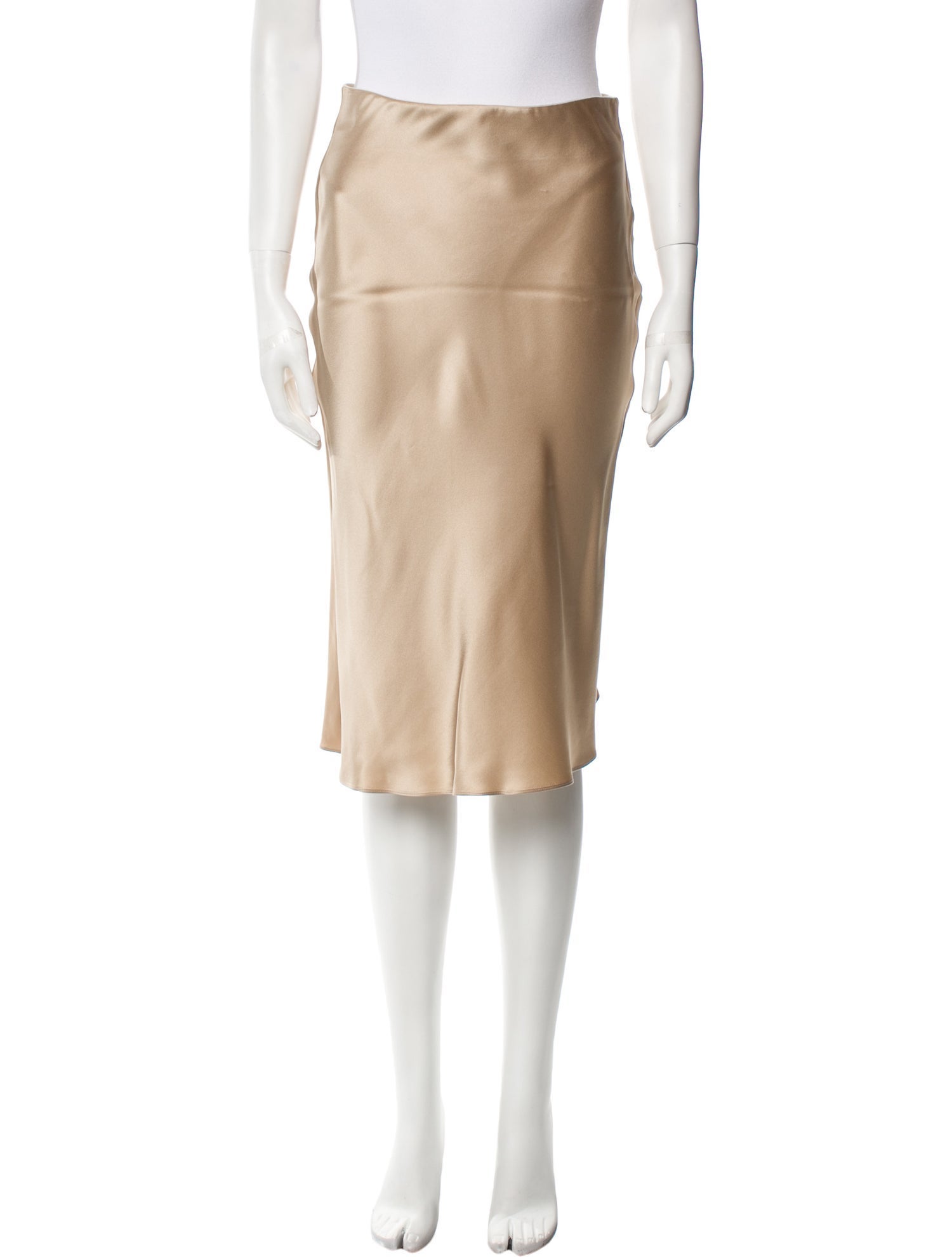 FRAME Silk Knee-Length Skirt