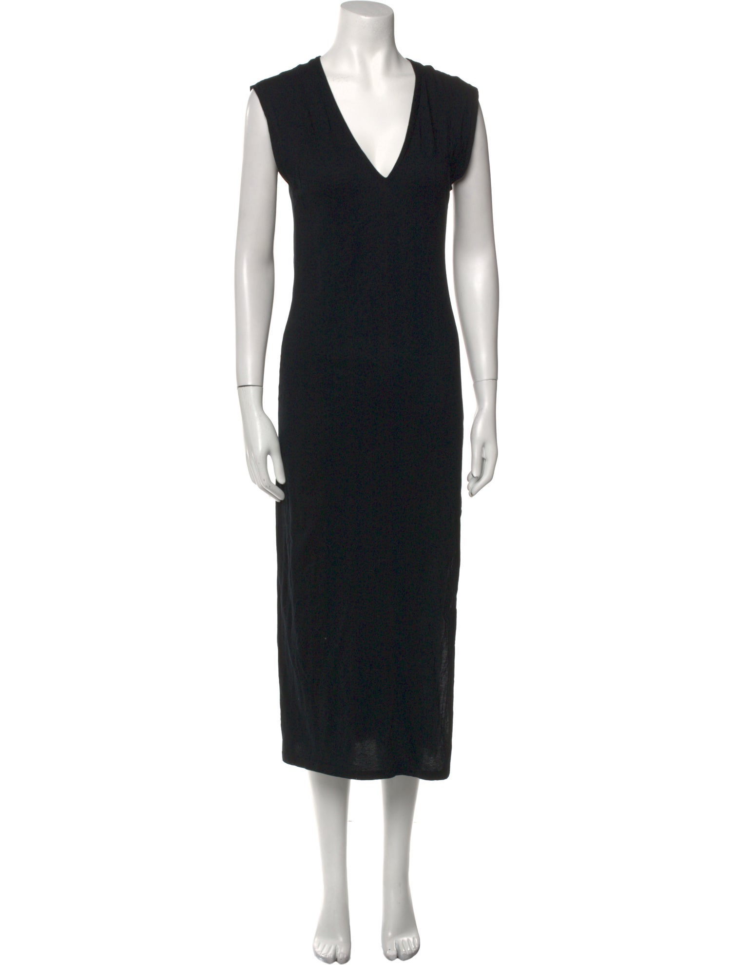 FRAME V-Neck Midi Length Dress