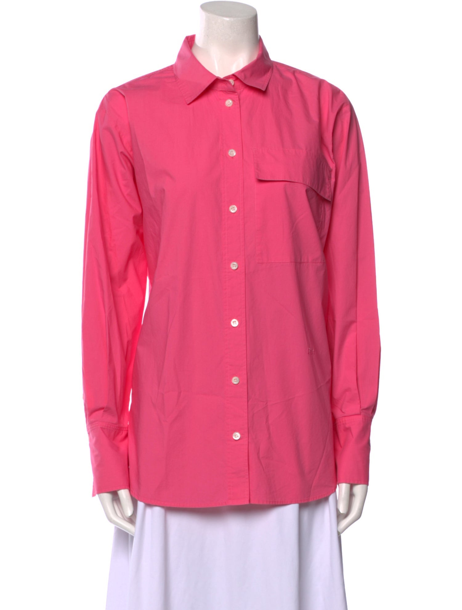 FRAME Long Sleeve Button-Up Top