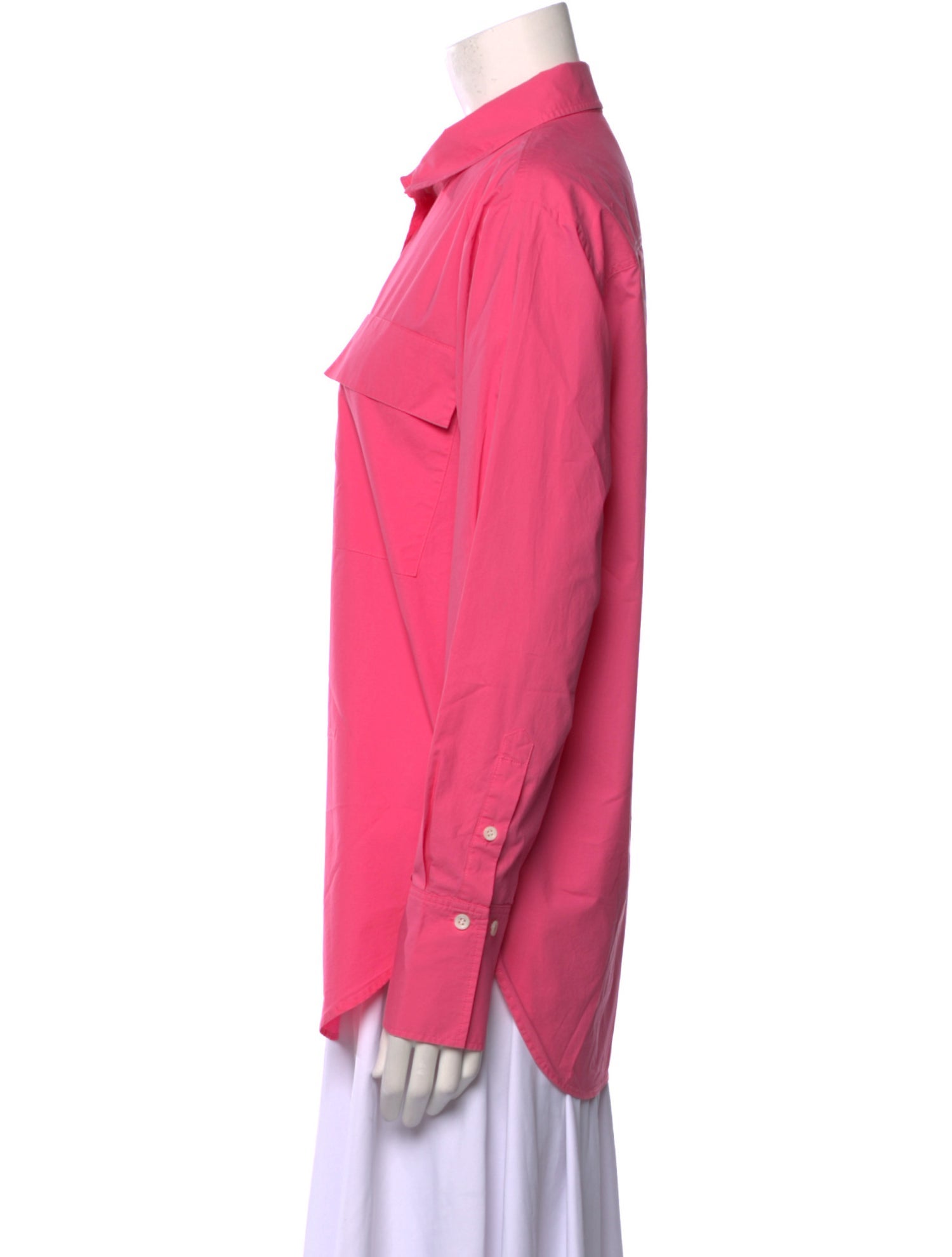 FRAME Long Sleeve Button-Up Top