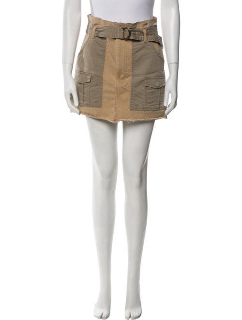 FRAME Raw-Edge Trim Mini Skirt