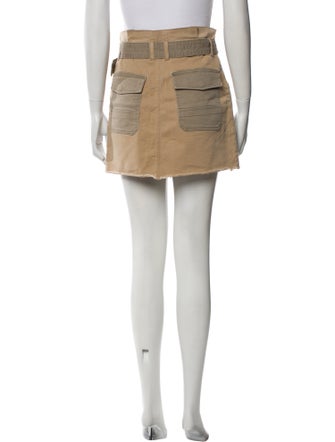 FRAME Raw-Edge Trim Mini Skirt