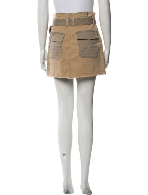 FRAME Raw-Edge Trim Mini Skirt