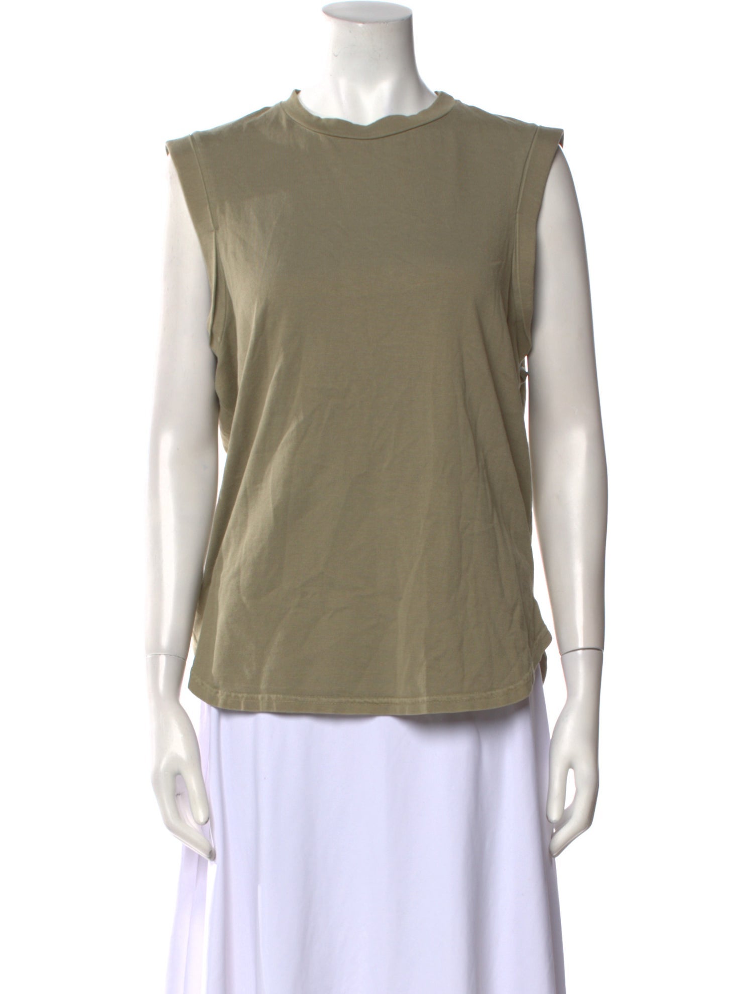 FRAME Crew Neck Sleeveless Top