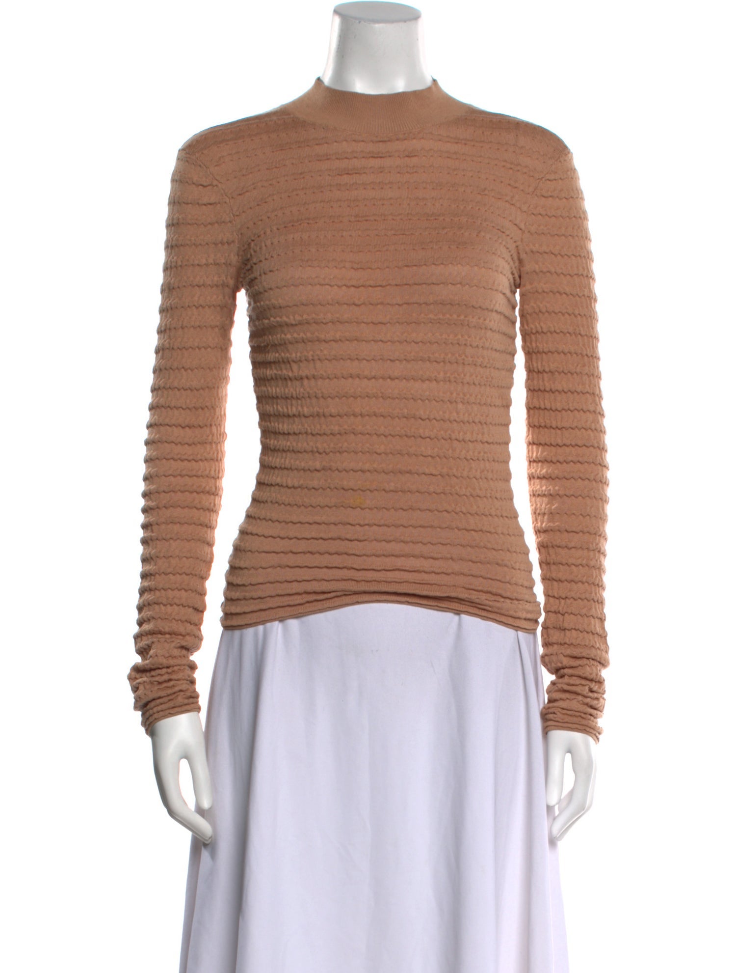 FRAME Mock Neck Long Sleeve Top