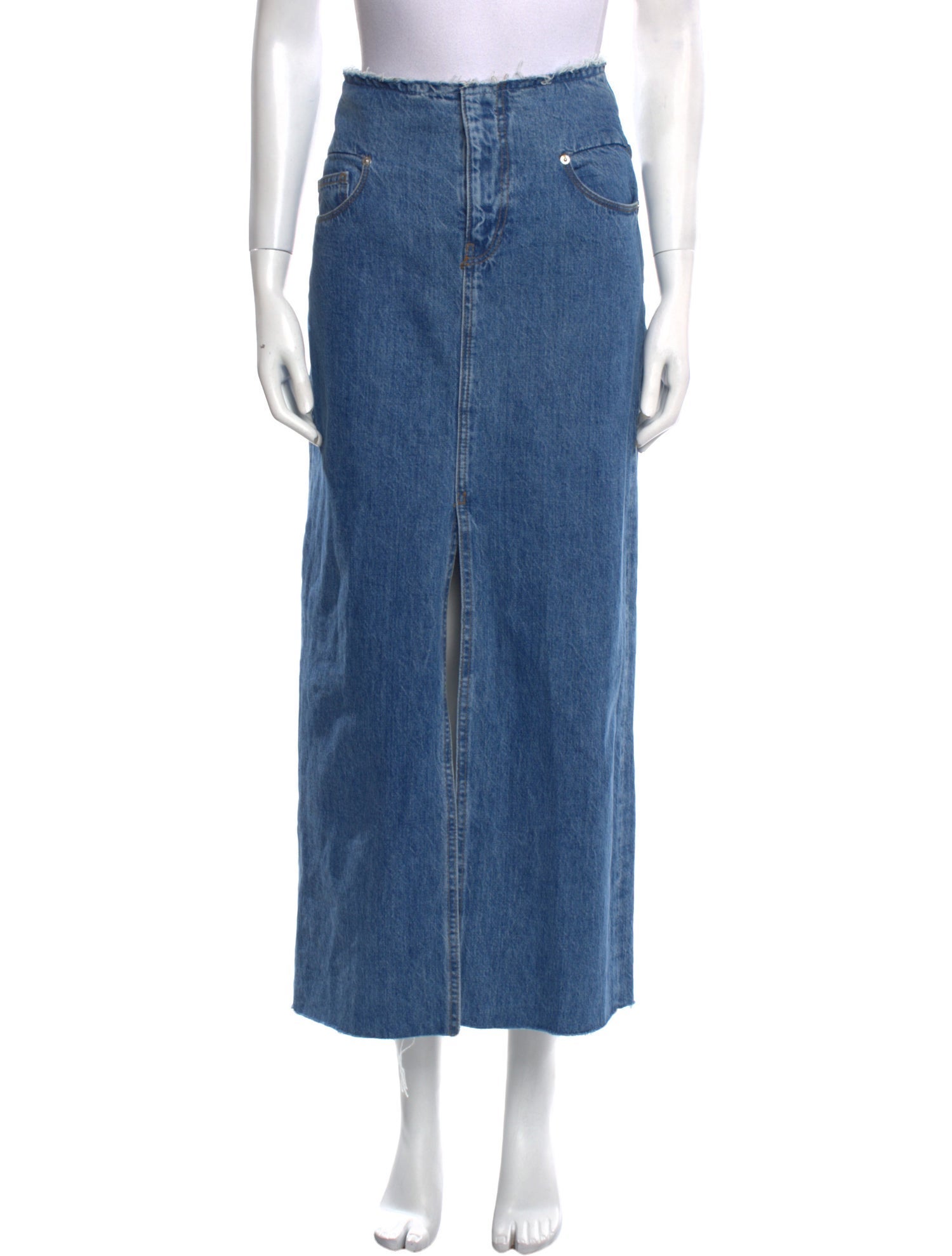 FRAME Cutout Accent Midi Length Skirt