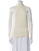 FRAME Mock Neck Sleeveless Blouse
