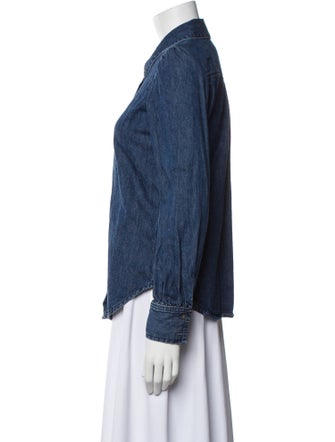 FRAME Long Sleeve Button-Up Top