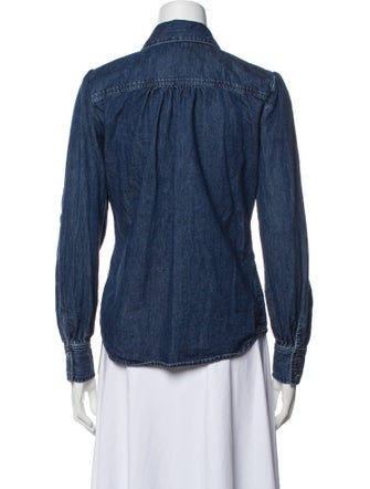 FRAME Long Sleeve Button-Up Top