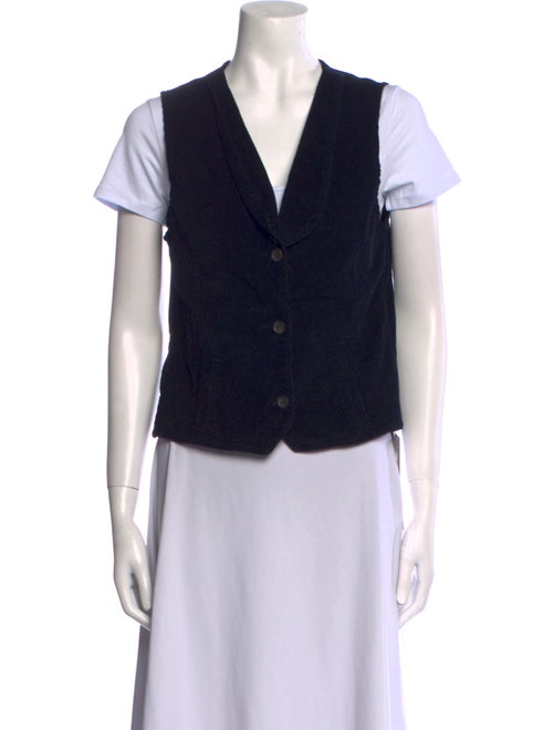 FRAME V-Neck Short Sleeve Button-Up Top