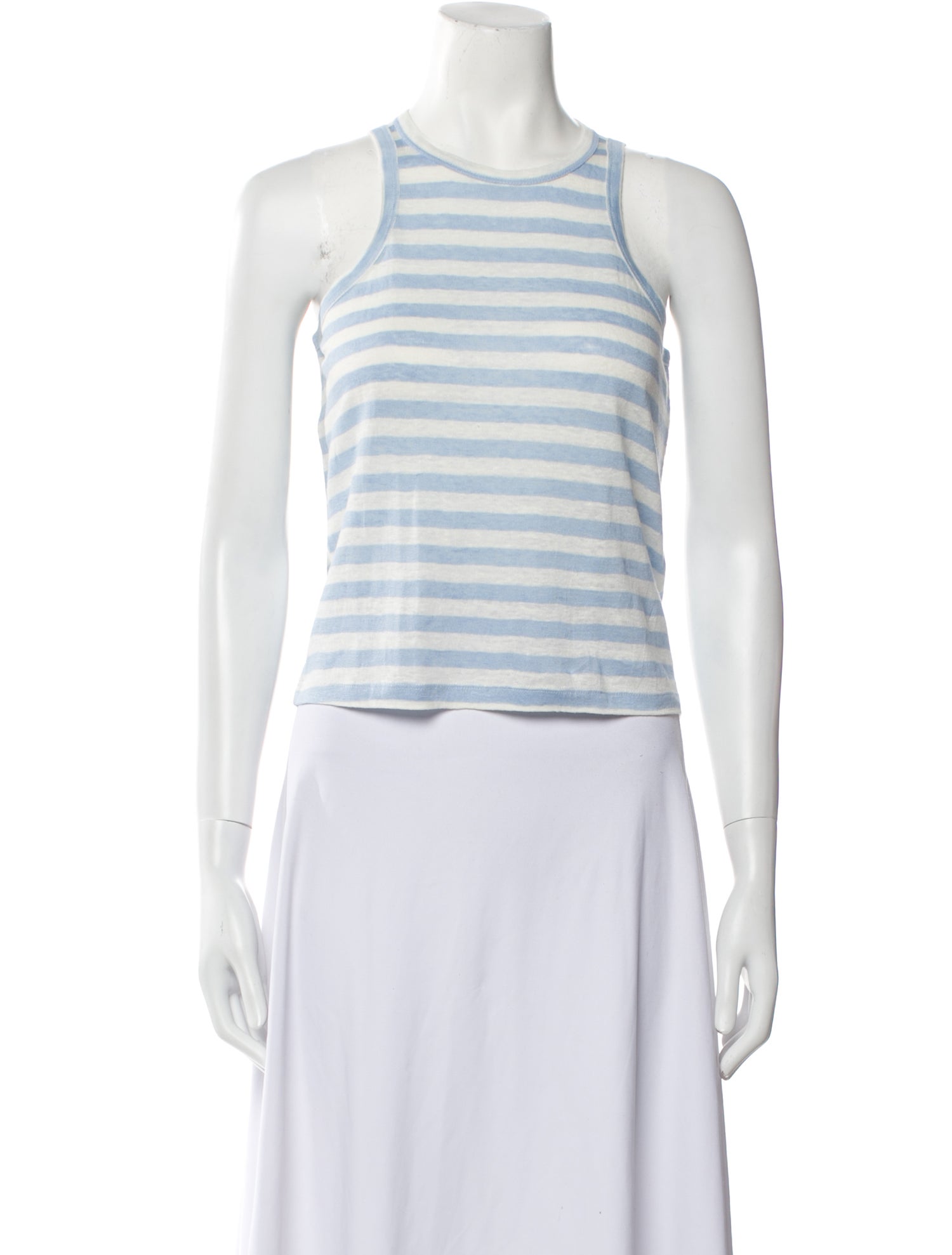 FRAME Linen Striped Crop Top w/ Tags