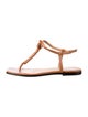 FRAME Leather T-Strap Sandals