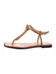 FRAME Leather T-Strap Sandals