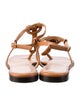 FRAME Leather T-Strap Sandals