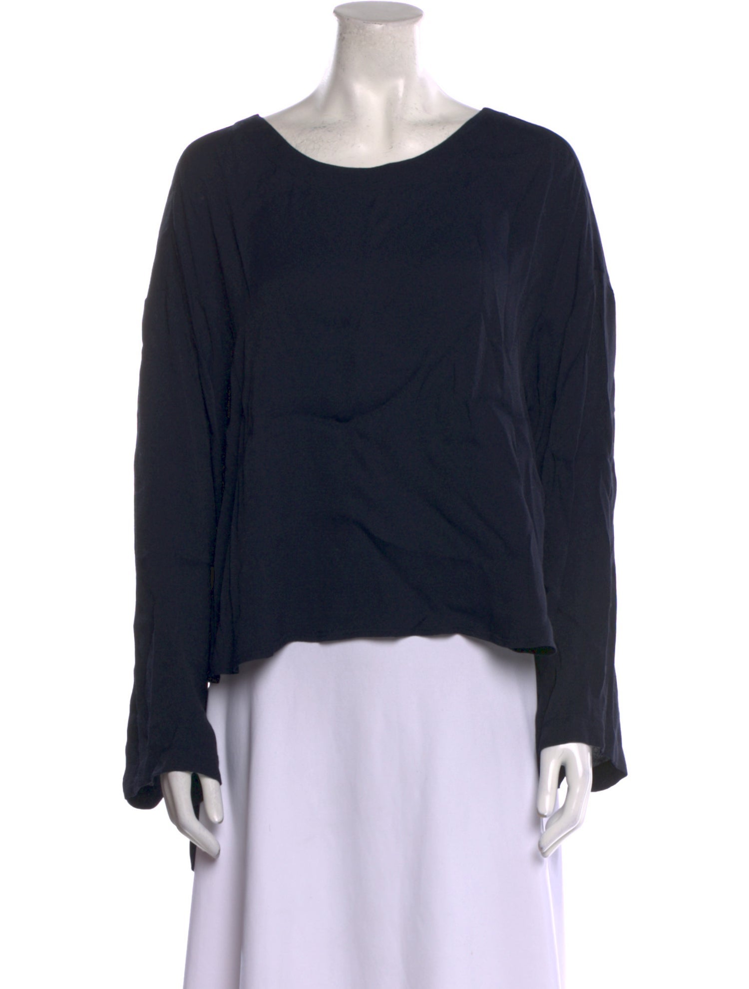 FRAME Scoop Neck Long Sleeve Top