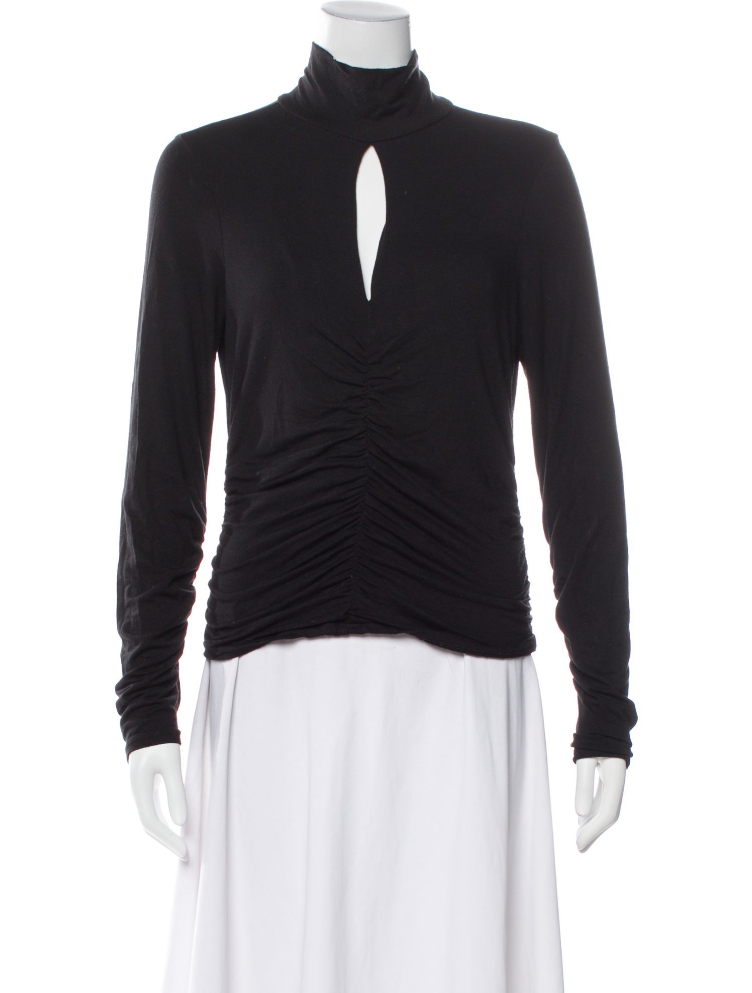 FRAME Mock Neck Long Sleeve Sweatshirt