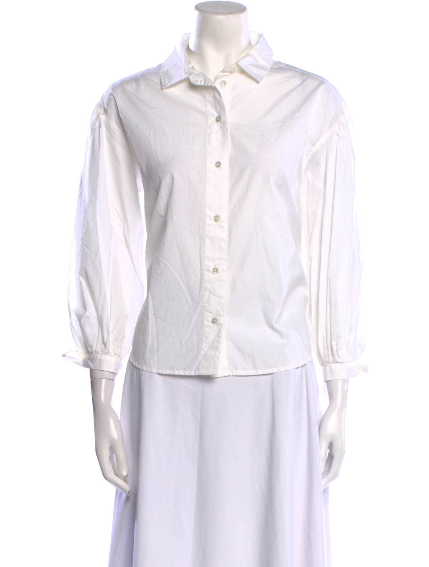 FRAME Three-Quarter Sleeve Button-Up Top w/ Tags