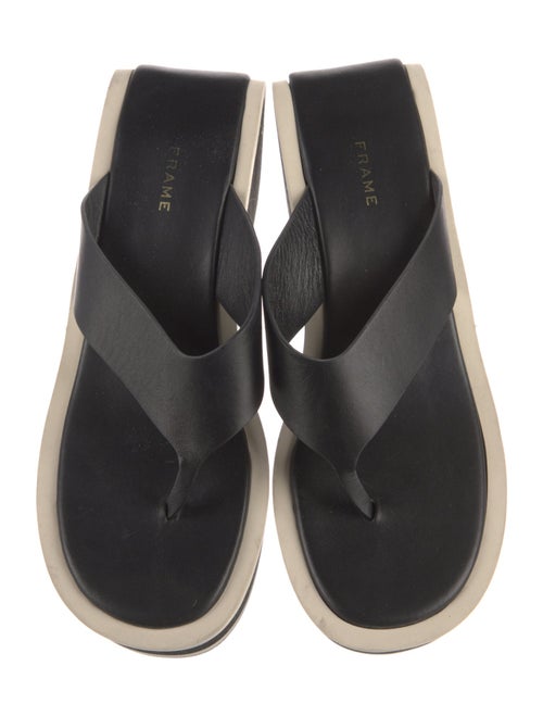 FRAME Leather Flip Flops