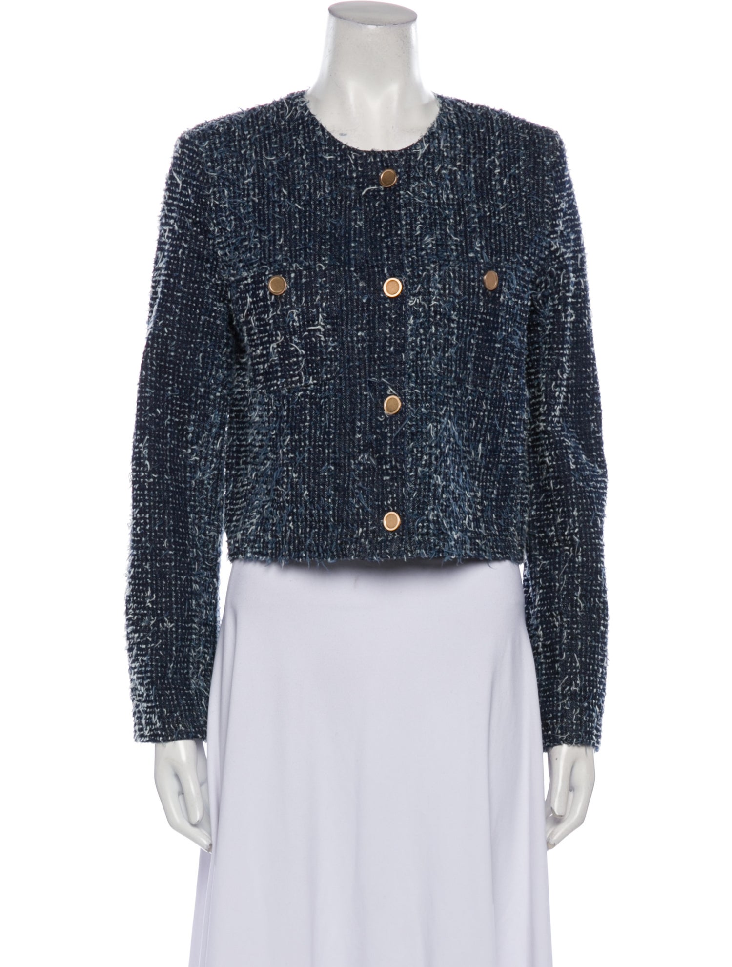 FRAME Tweed Pattern Evening Jacket