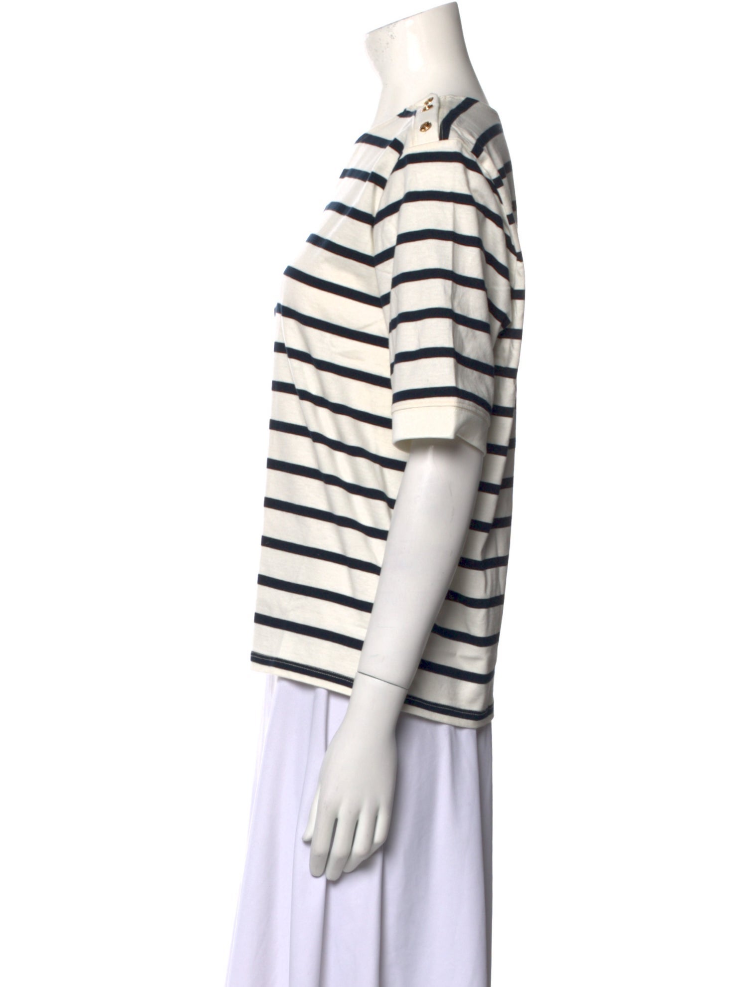 FRAME Striped Crew Neck T-Shirt w/ Tags