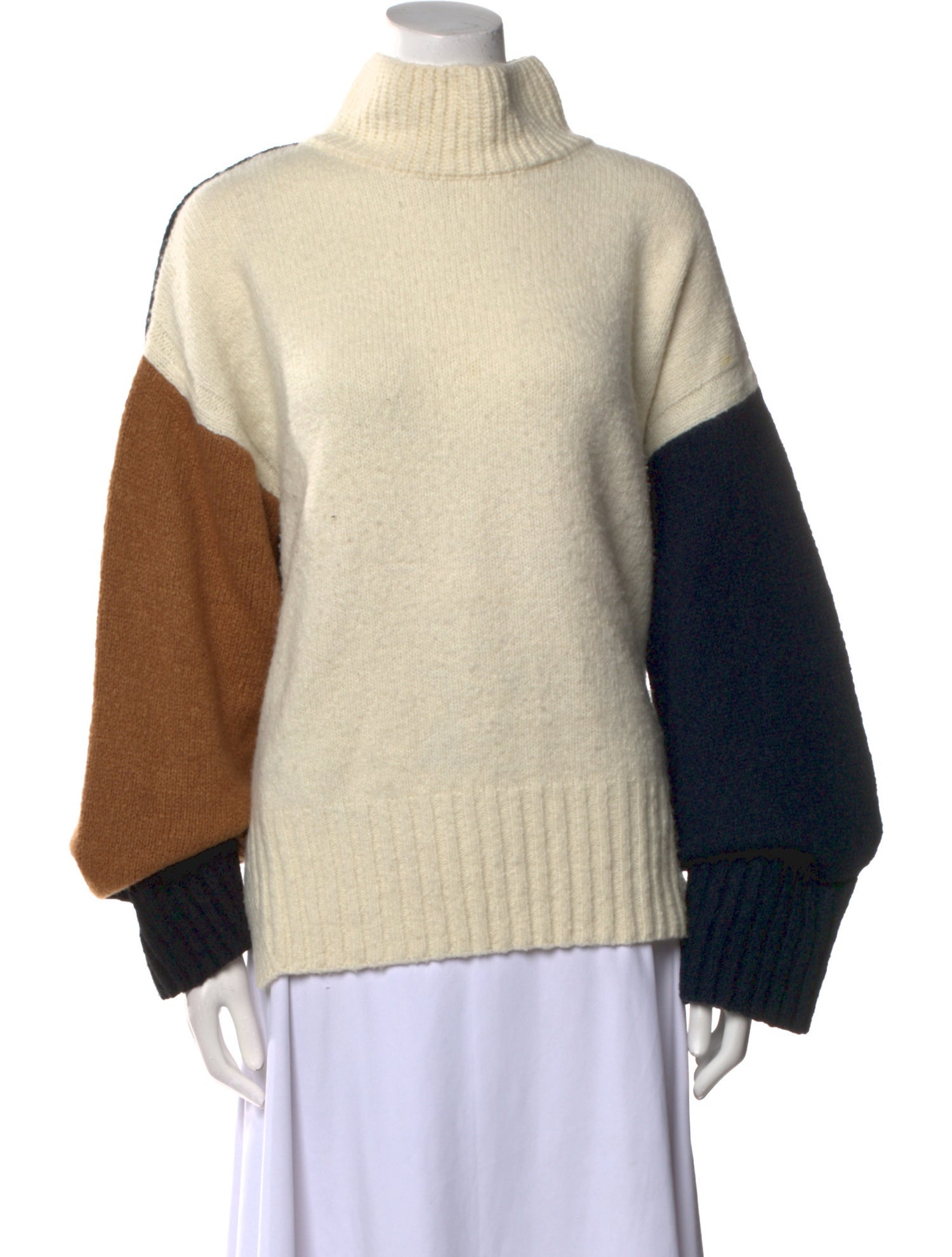 FRAME Virgin Wool Colorblock Pattern Sweater