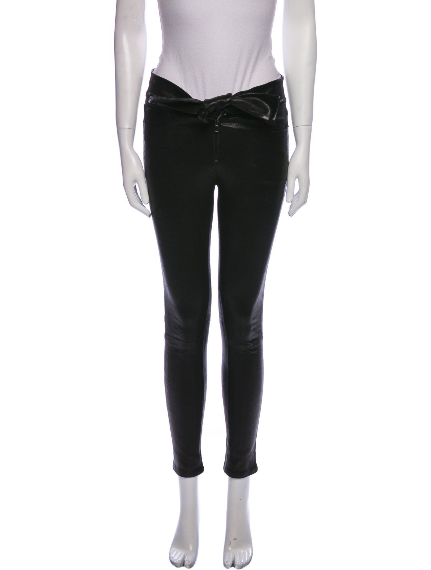 FRAME Lamb Leather Skinny Leg Pants