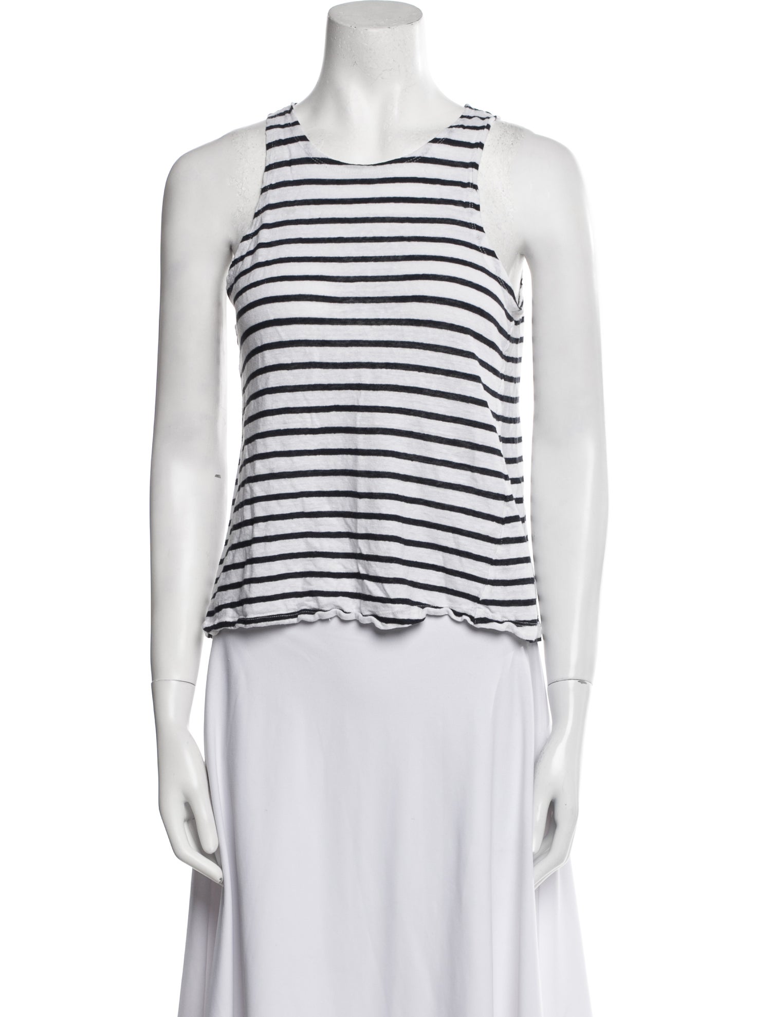 FRAME Linen Striped Top