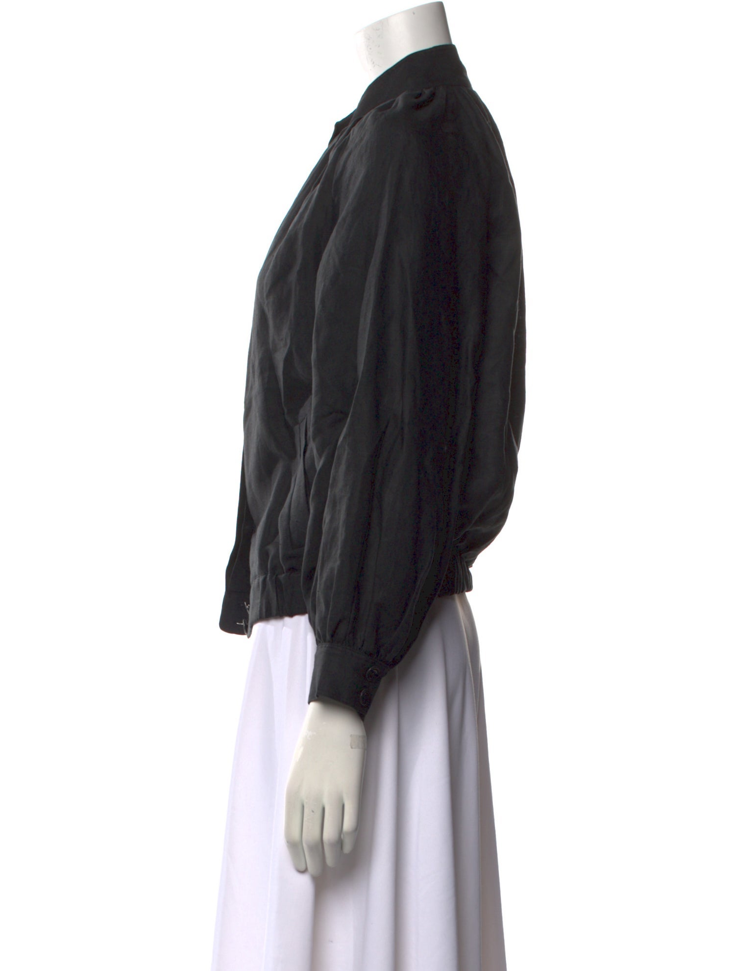 FRAME Mock Neck Long Sleeve Blouse