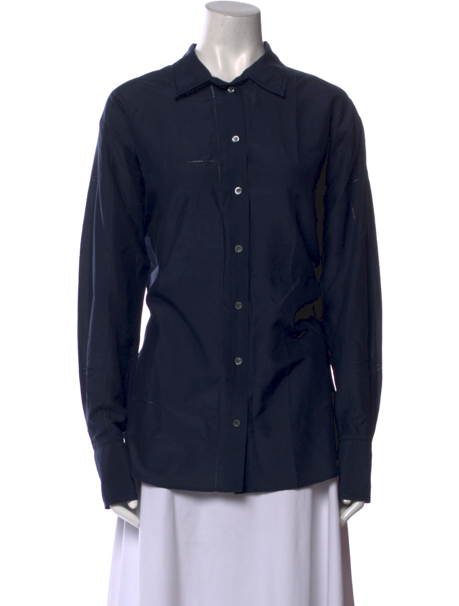 FRAME Long Sleeve Button-Up Top