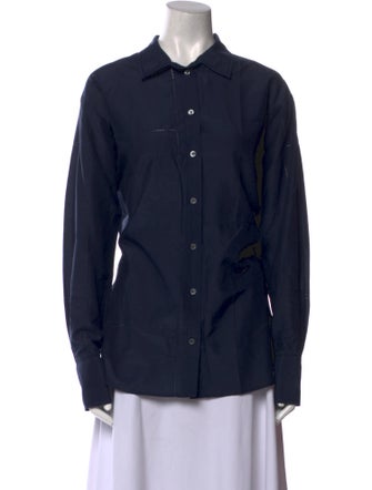 FRAME Long Sleeve Button-Up Top