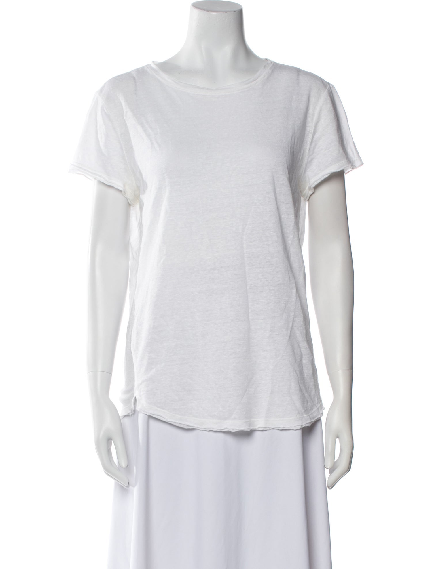 FRAME Scoop Neck Short Sleeve T-Shirt
