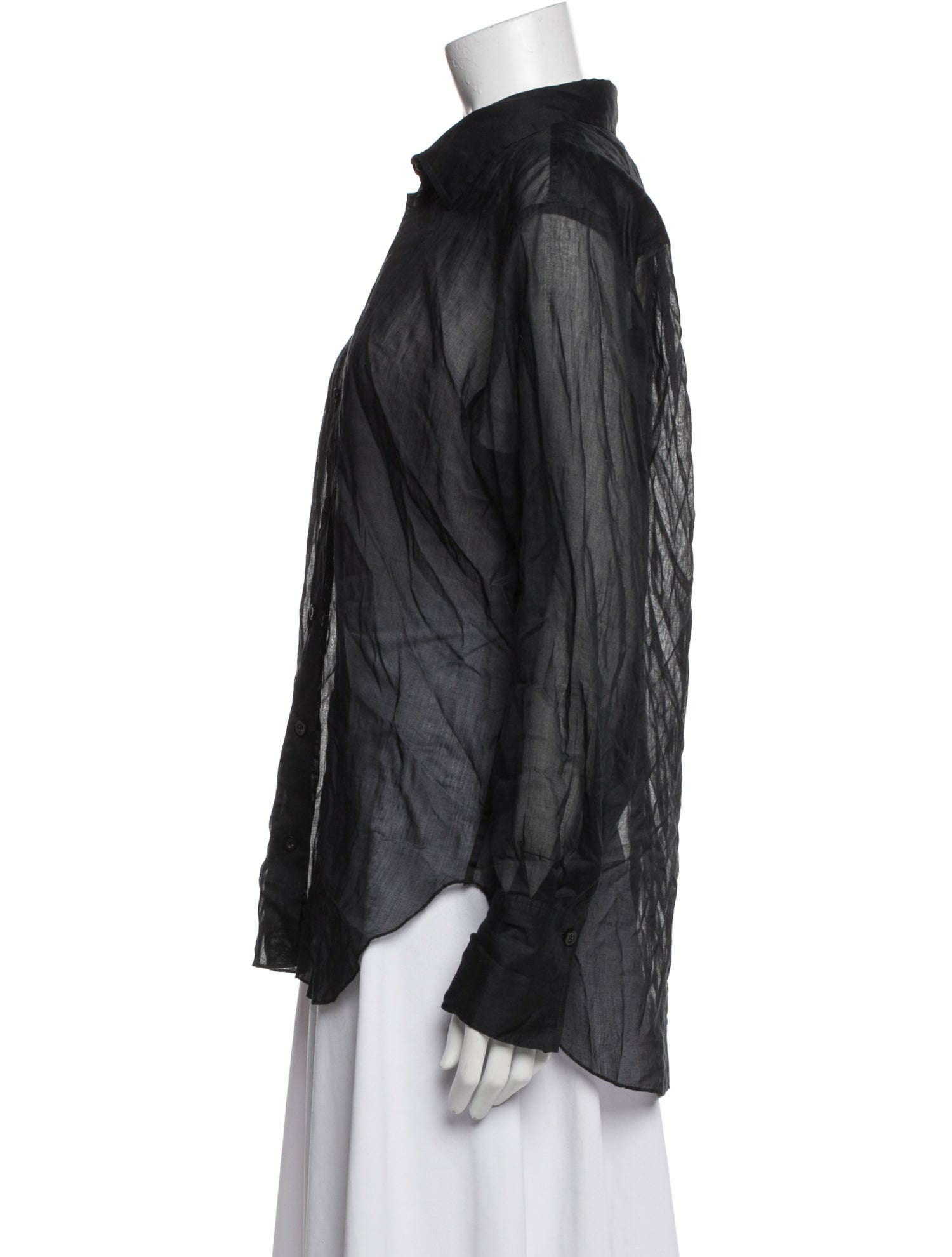 FRAME Long Sleeve Button-Up Top