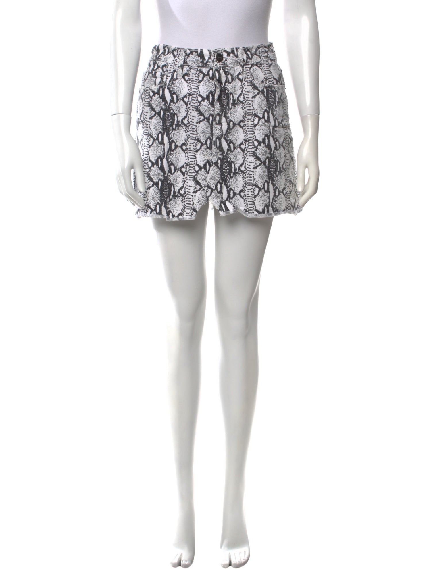 FRAME Printed Mini Skirt