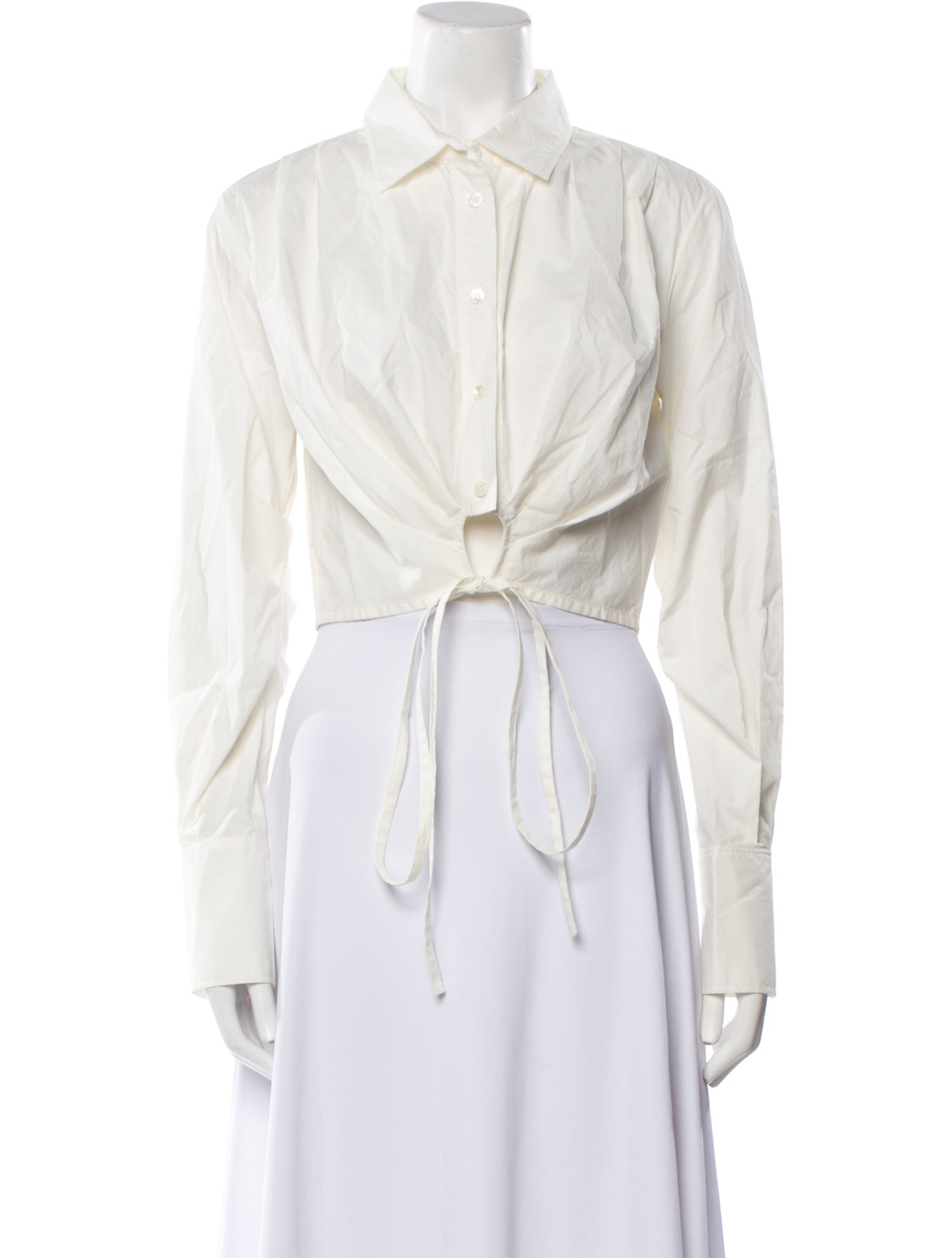 FRAME Long Sleeve Button-Up Top