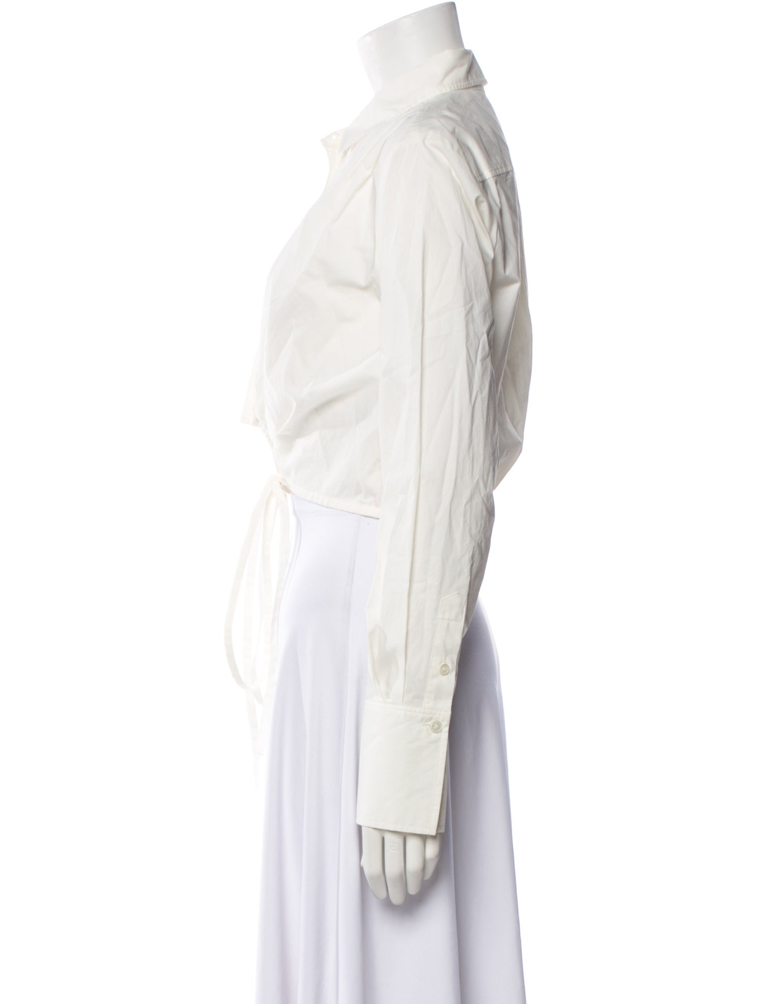 FRAME Long Sleeve Button-Up Top