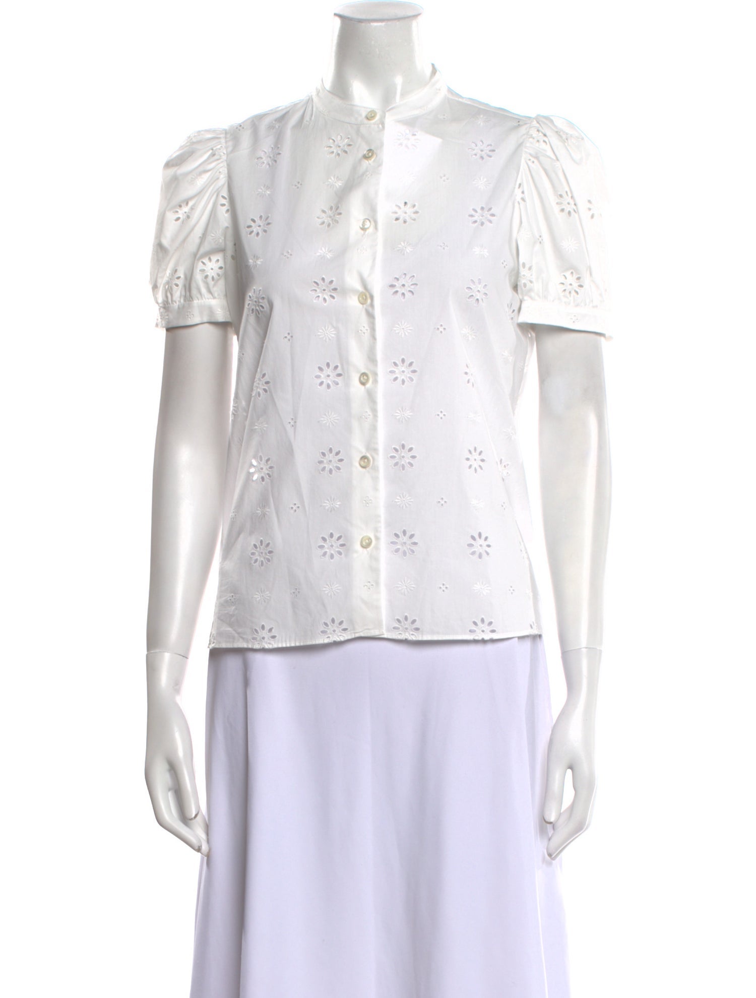 FRAME Short Sleeve Button-Up Top w/ Tags