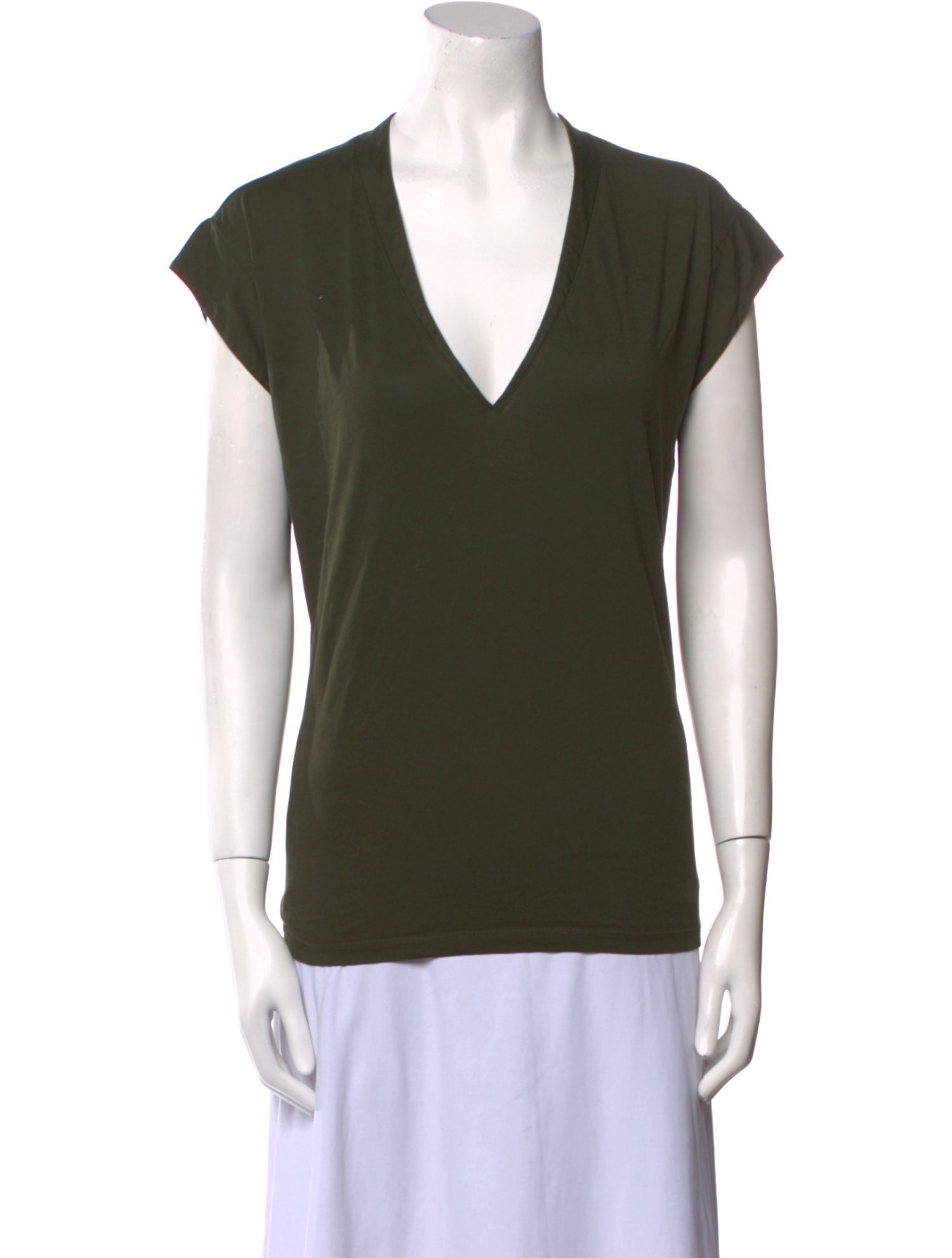 FRAME V-Neck Short Sleeve T-Shirt
