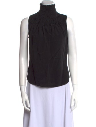 FRAME Silk Turtleneck Blouse