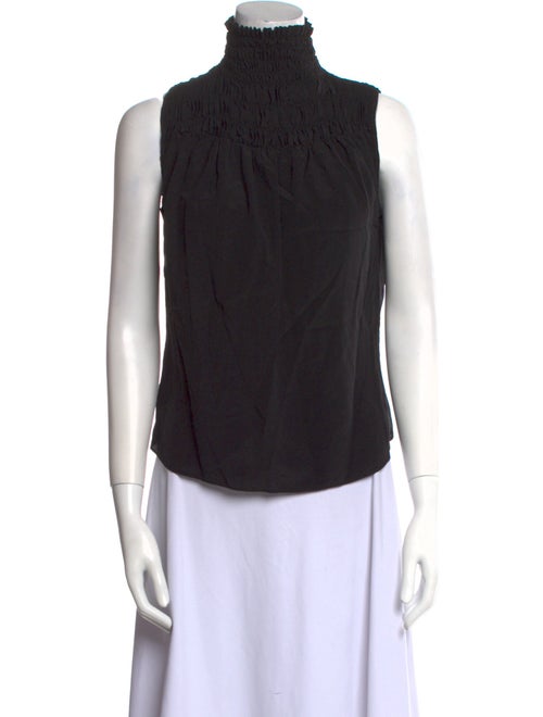 FRAME Silk Turtleneck Blouse