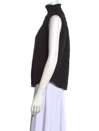 FRAME Silk Turtleneck Blouse