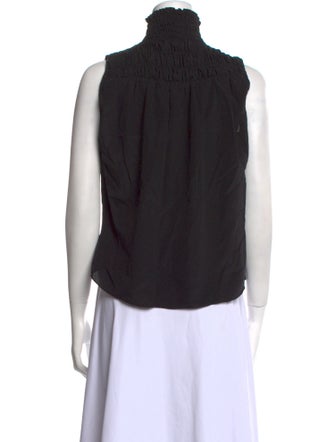 FRAME Silk Turtleneck Blouse