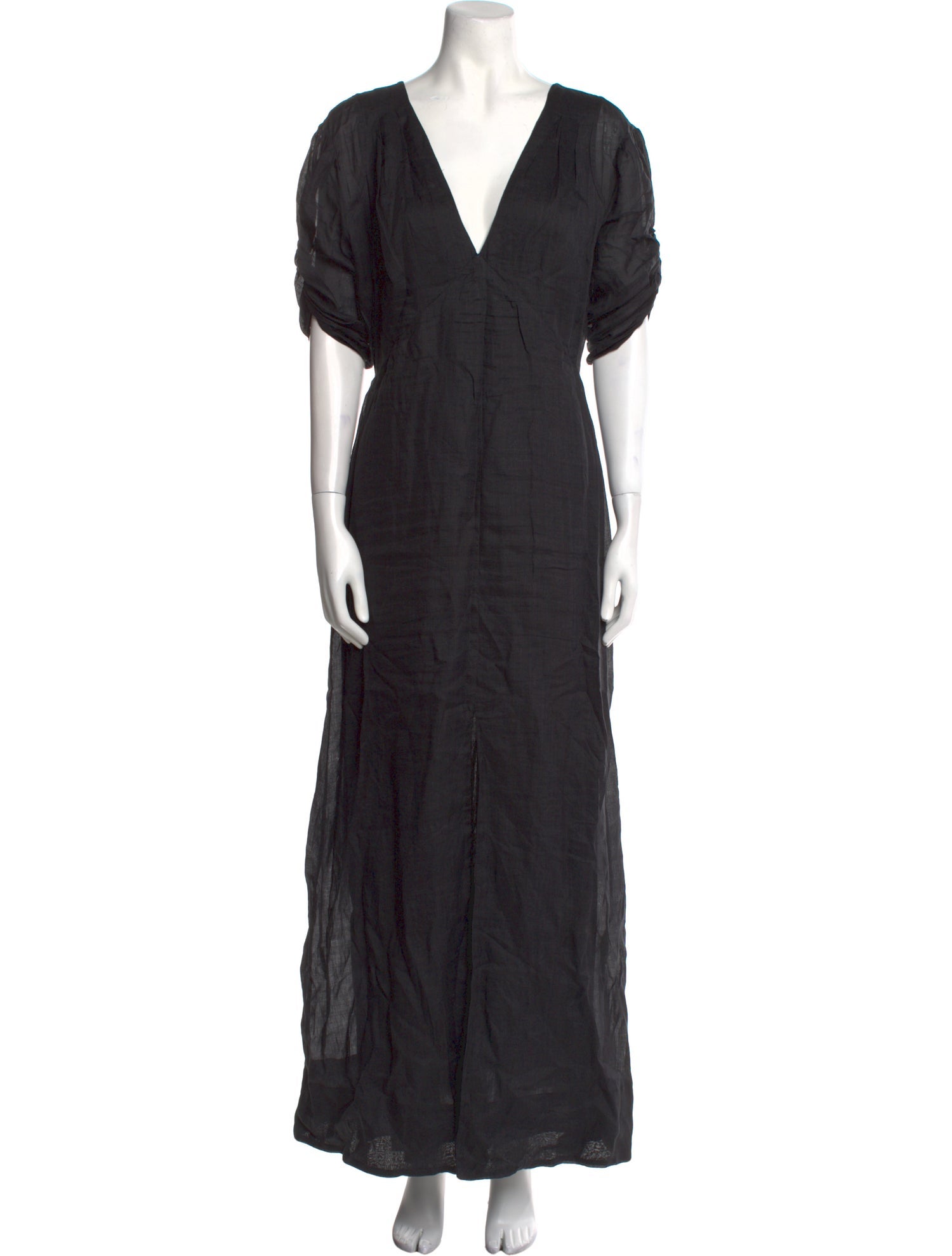 FRAME V-Neck Long Dress