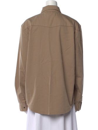 FRAME Long Sleeve Button-Up Top