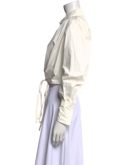 FRAME Long Sleeve Crop Top